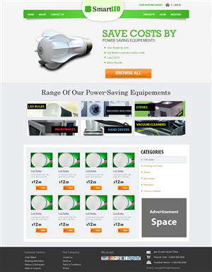 Wordpress Design by stn50431 for LedSpeed e.K. | Design #1002780