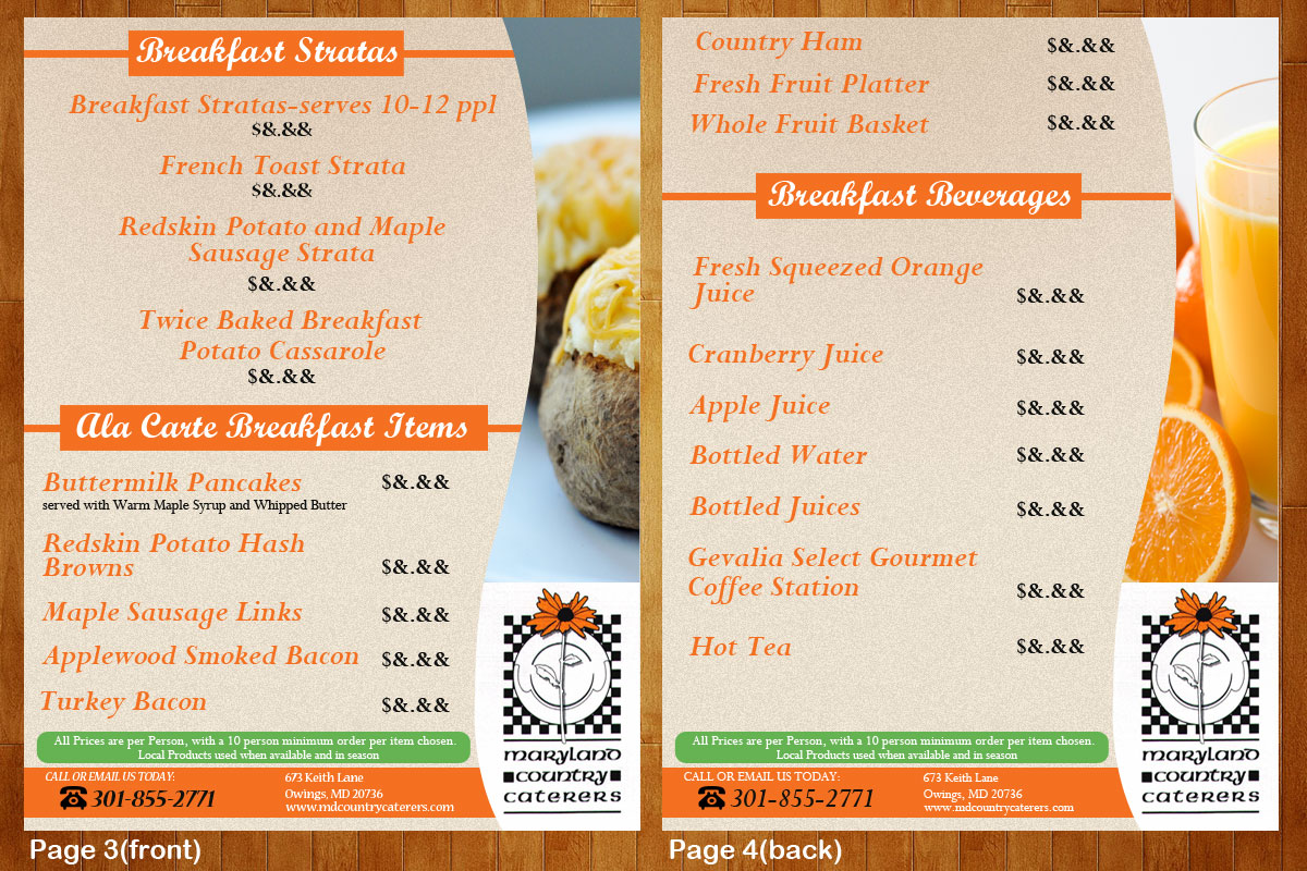 Menu Design by Parul for this project | Design #1014659