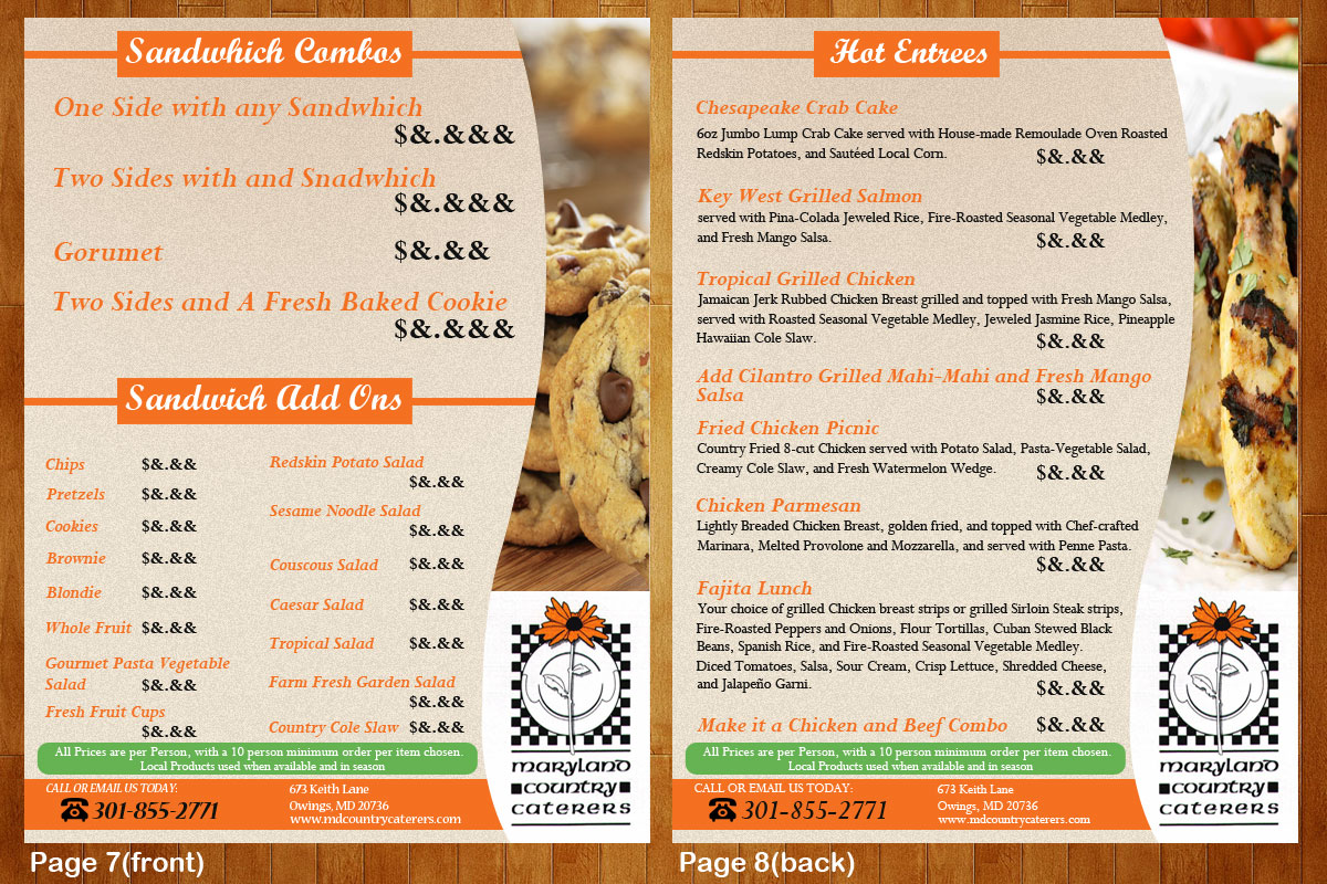 Menu Design by Parul for this project | Design #1014665