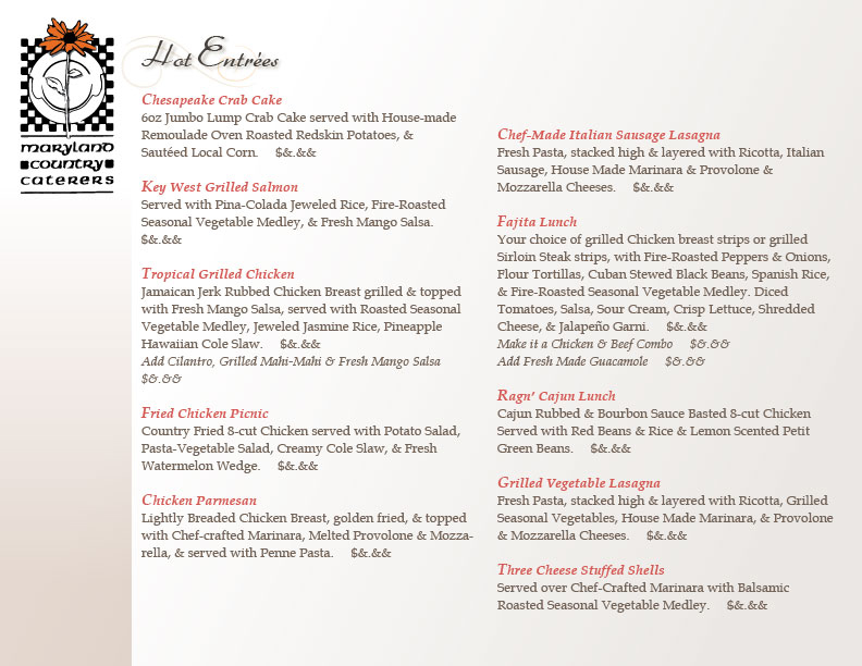 Menu Design by Meow Mix for this project | Design #1017624