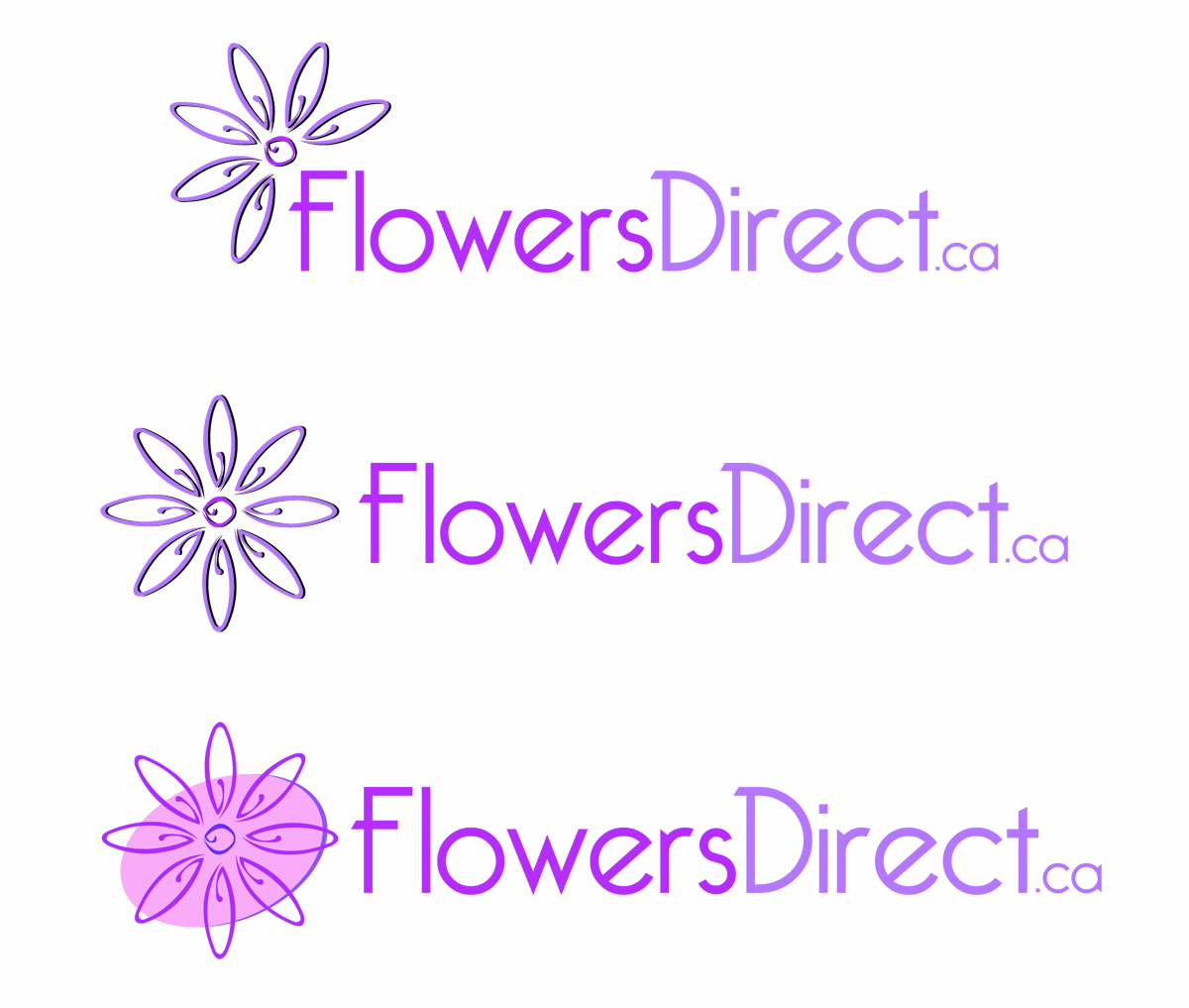 Logo Design by Halfull Media for Flowers-Direct | Design #116683