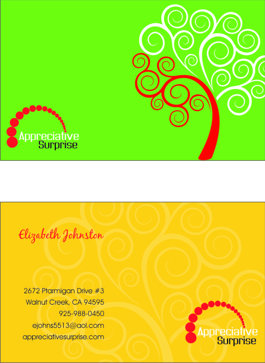 Business Card Design by BrandOne for Appreciative Surprise | Design #112485