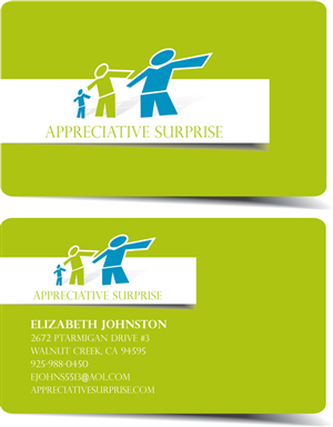 Business Card Design by LFS Designs for Appreciative Surprise | Design #118874
