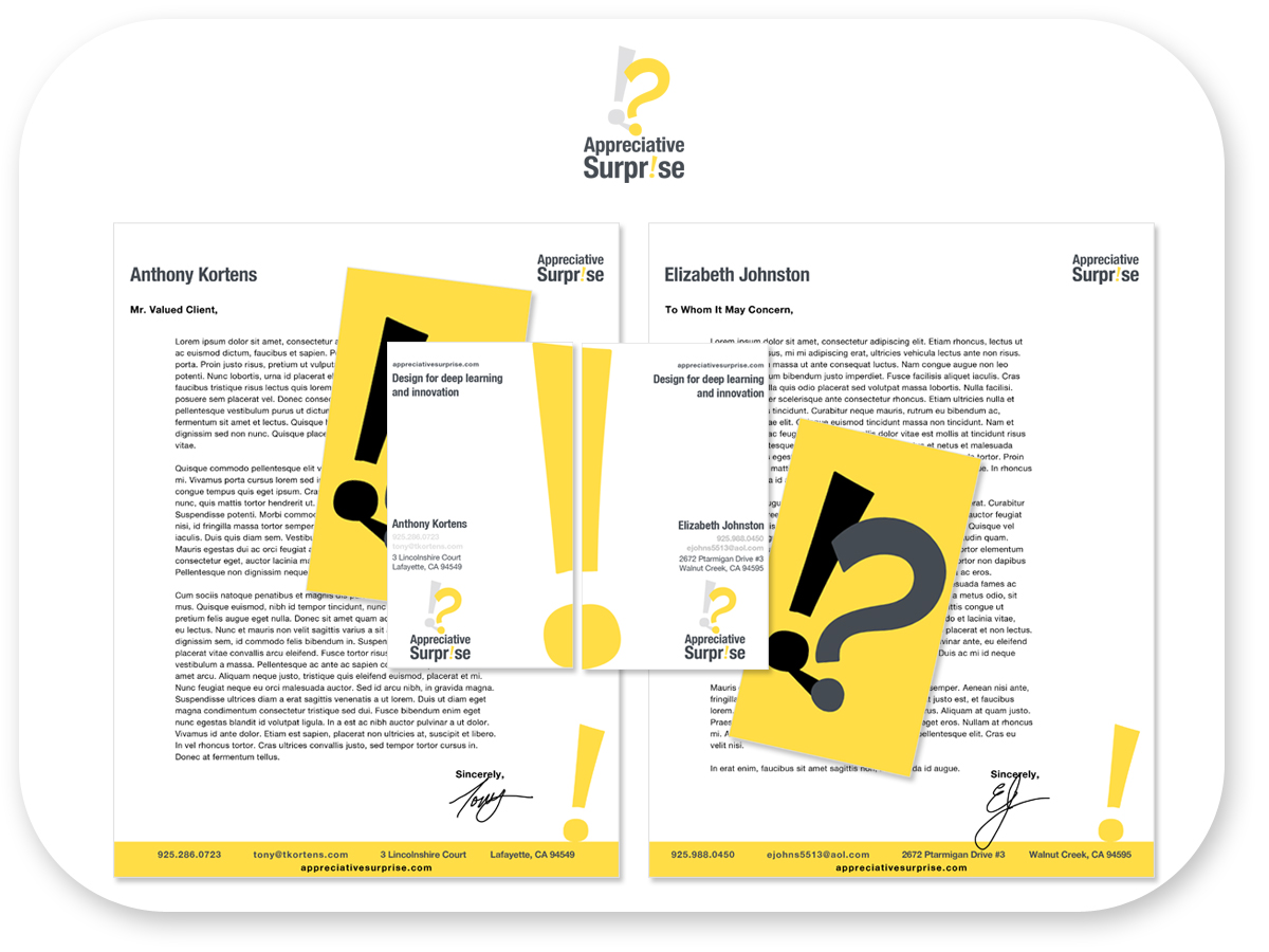 Business Card Design by Bri Williams-Powell for Appreciative Surprise | Design #115010