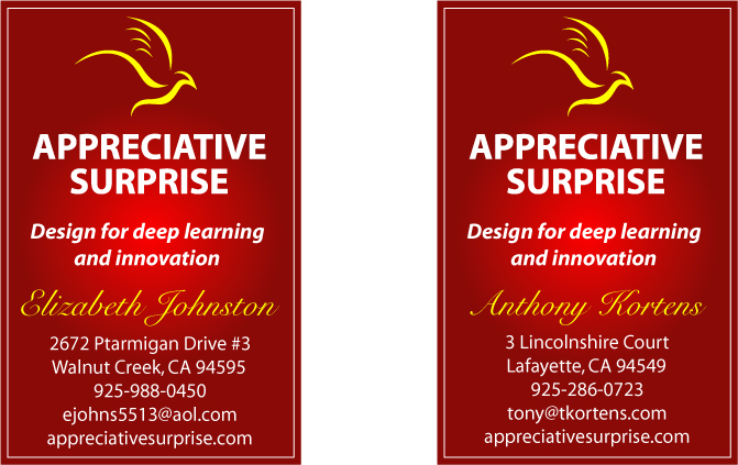 Business Card Design by GS Grafix for Appreciative Surprise | Design #116440