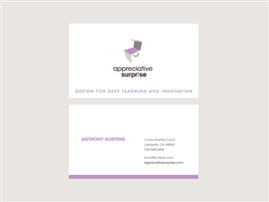 Business Card Design by Thomann Design for Appreciative Surprise | Design: #119020