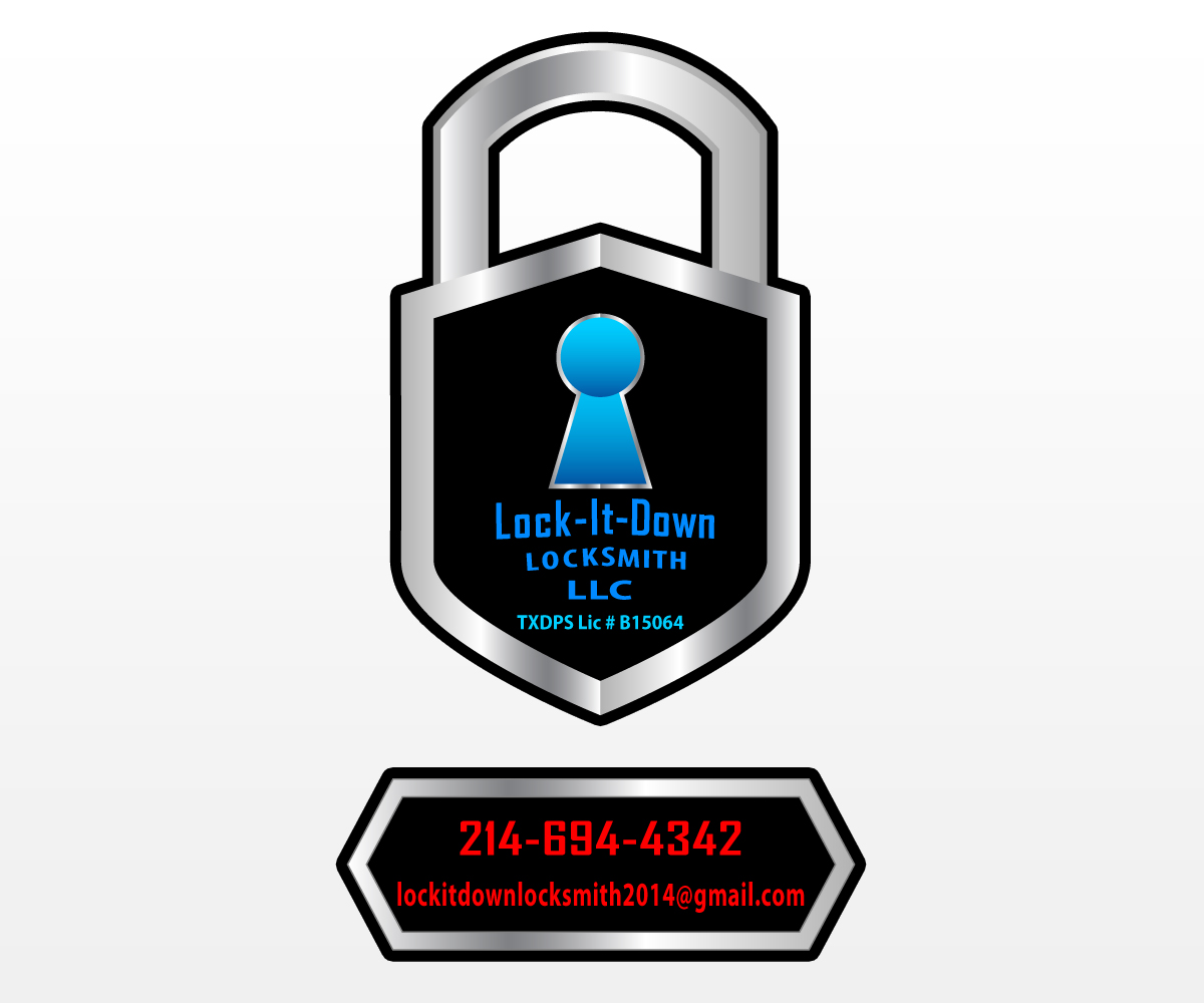 Logo Design by Dino-minD for Lock-It-Down Locksmith, LLC | Design: #3774865