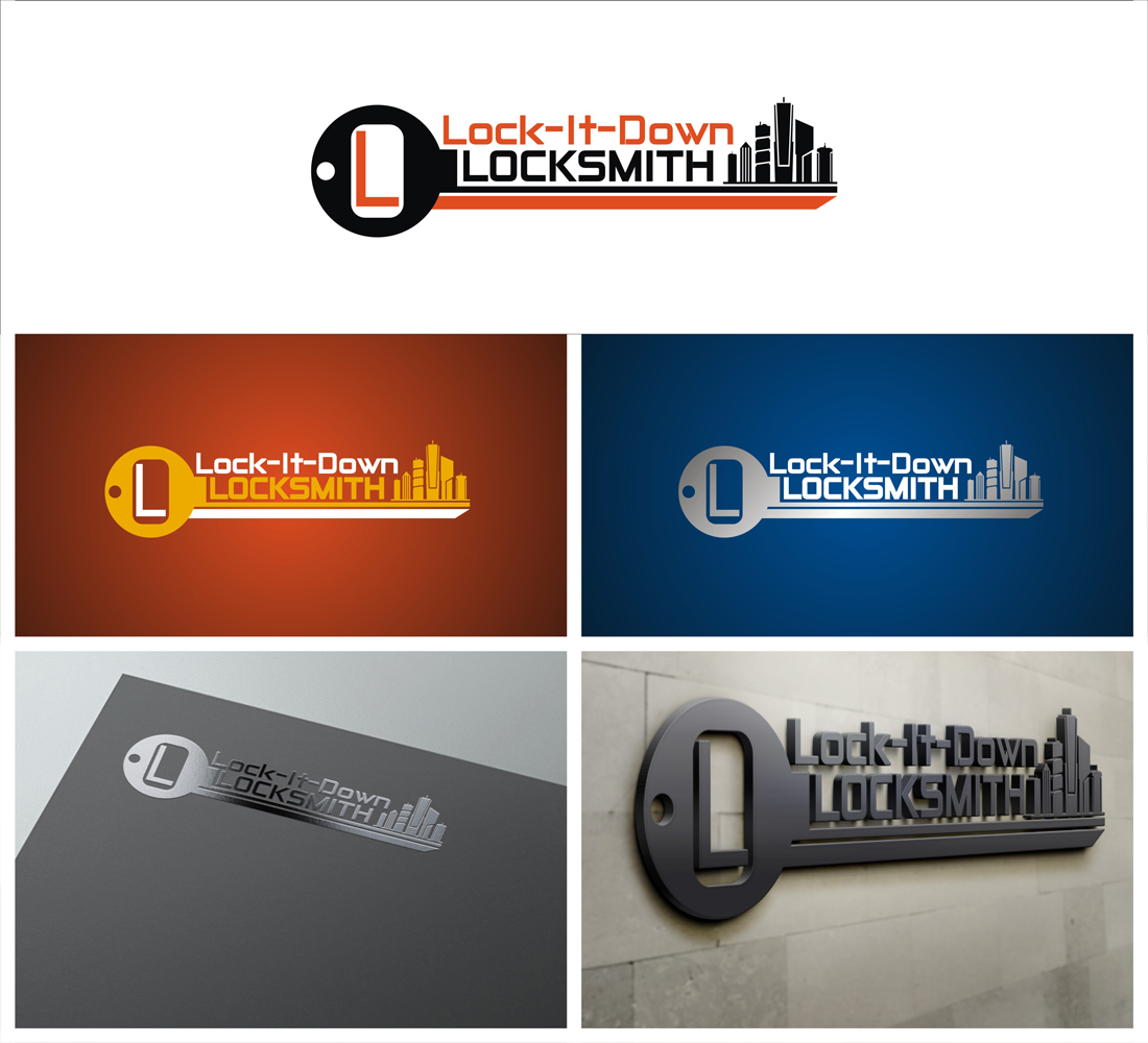 Logo Design by 3DSolution for Lock-It-Down Locksmith, LLC | Design #3693501