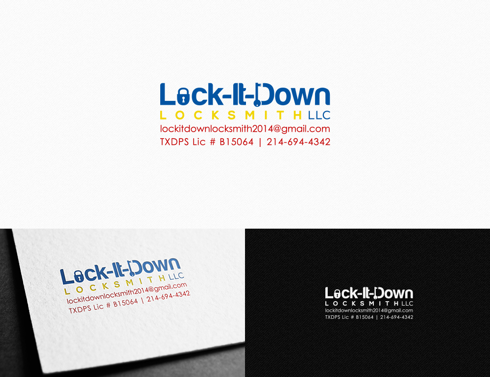 Logo Design by creativecorner for Lock-It-Down Locksmith, LLC | Design #3771359