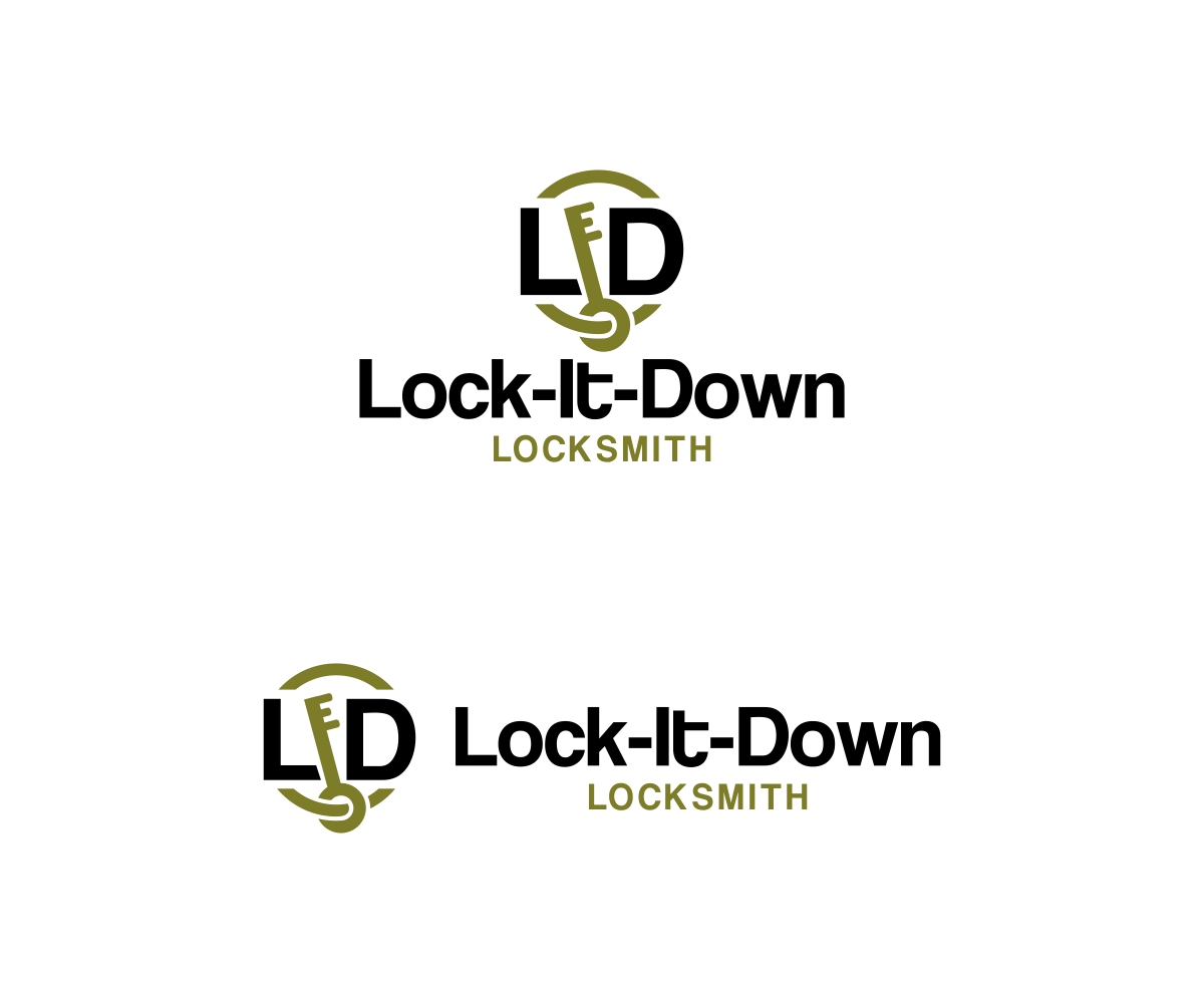 Logo Design by MOH Studio for Lock-It-Down Locksmith, LLC | Design #3694053