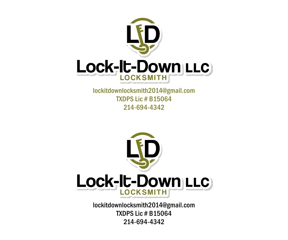 Logo Design by MOH Studio for Lock-It-Down Locksmith, LLC | Design #3772854