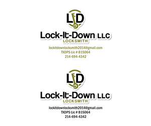 Logo Design by MOH Studio for Lock-It-Down Locksmith, LLC | Design: #3772854