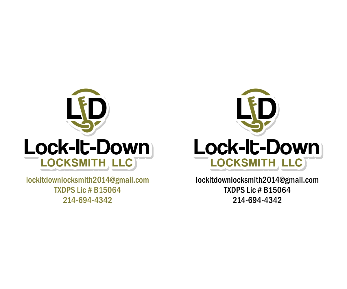 Logo Design by MOH Studio for Lock-It-Down Locksmith, LLC | Design #3773450
