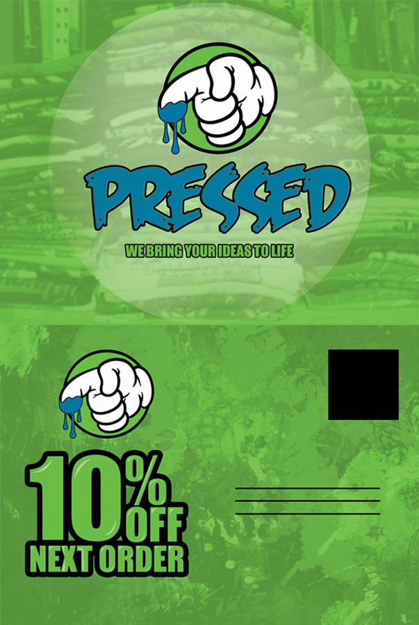Postcard Design by Juuri for Pressed Print Shop | Design #3700829