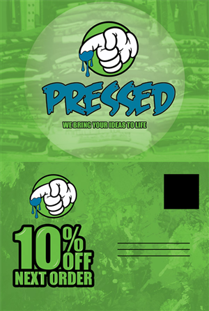 Postcard Design by Juuri for Pressed Print Shop | Design #3700829