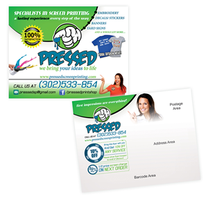 Postcard Design by creationz2011 for Pressed Print Shop | Design: #3714389