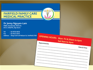Business Card Design by cn graphic for Fairfield Family Care medical practice | Design: #3690822