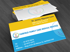 Business Card Design by cn graphic for Fairfield Family Care medical practice | Design: #3703228