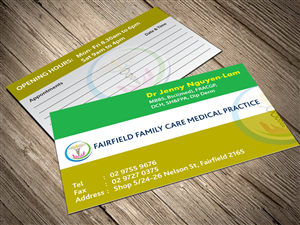 Business Card Design by cn graphic for Fairfield Family Care medical practice | Design: #3703239