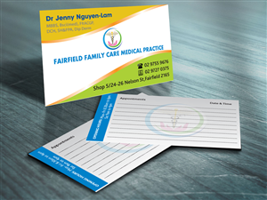 Business Card Design by cn graphic for Fairfield Family Care medical practice | Design: #3705439