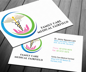 Business Card Design by Sarah Haroon for Fairfield Family Care medical practice | Design: #3687587