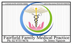 Visitenkarten-Design von HK Grafix für Fairfield Family Care medical practice | Design: #3715450