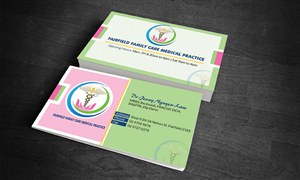 Visitenkarten-Design von letsgoguru für Fairfield Family Care medical practice | Design: #3707049