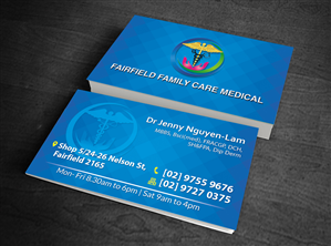 Design de Carte de Visite par letsgoguru pour Fairfield Family Care medical practice | Design #3734005