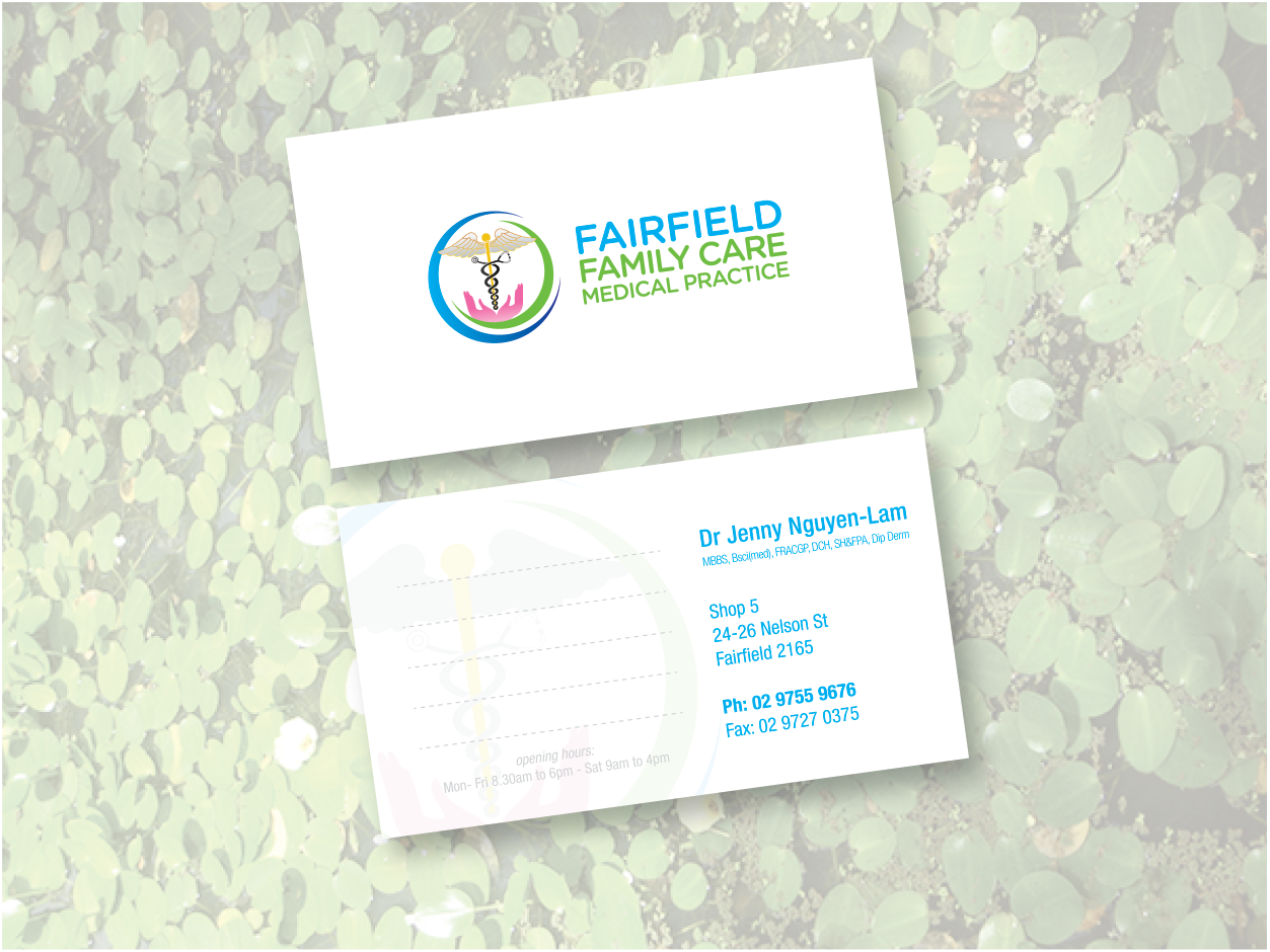 Business Card Design by bluejet for Fairfield Family Care medical practice | Design #3712114