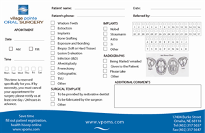 Design de Papeterie par UsBeingUs.com - Debs pour Village Pointe Oral Surgery | Design : #115442