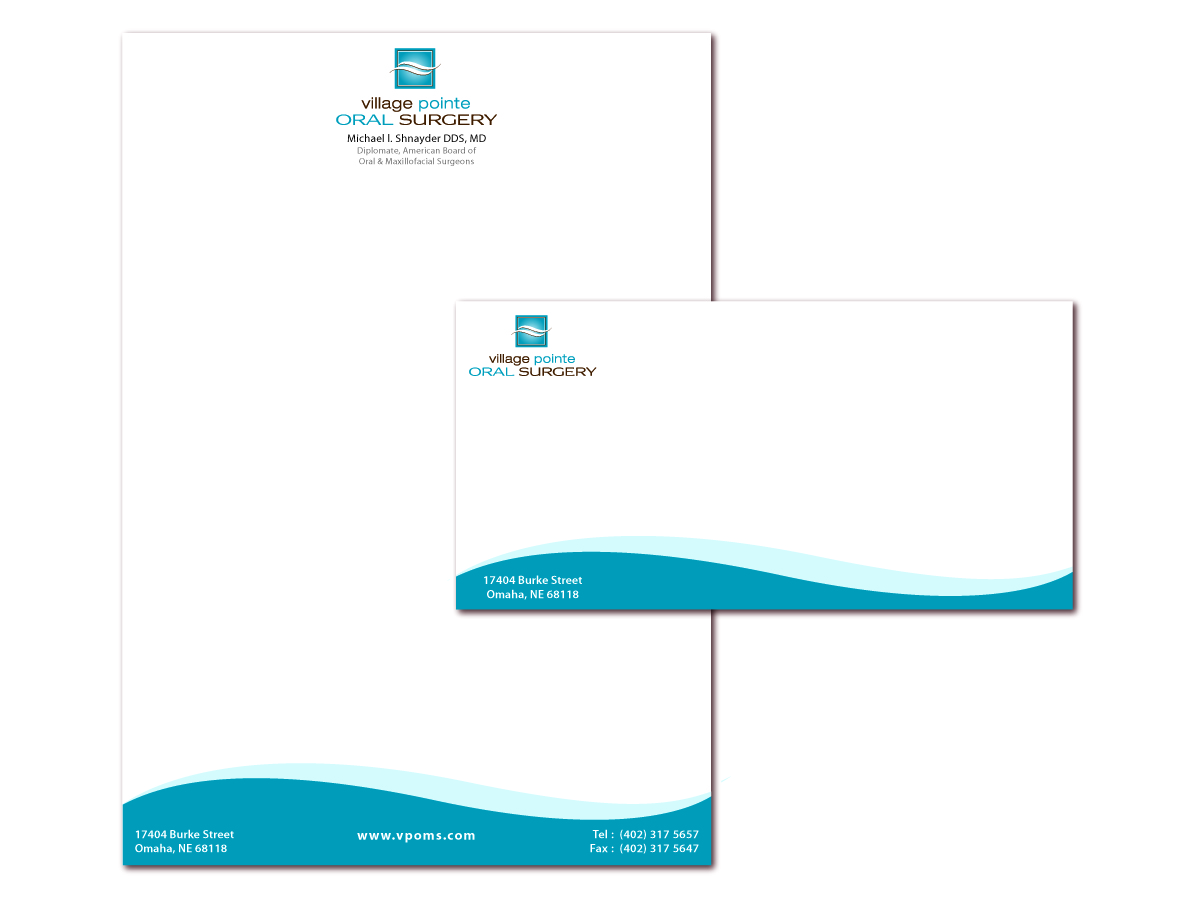 Stationery Design by UsBeingUs.com - Debs for Village Pointe Oral Surgery | Design #118674