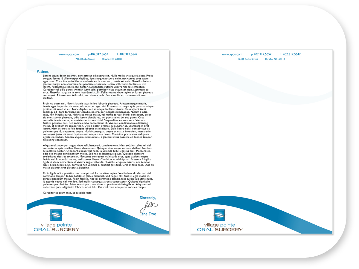 Design de Papeterie par Bri Williams-Powell pour Village Pointe Oral Surgery | Design #115634