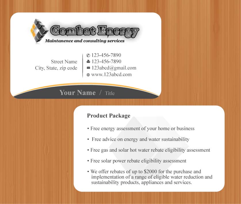 Diseño de Tarjeta de Presentación por Sbss para este proyecto | Diseño #1019405