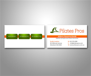 Business Card Design by ZETA for Pilates Pros | Design: #3704684