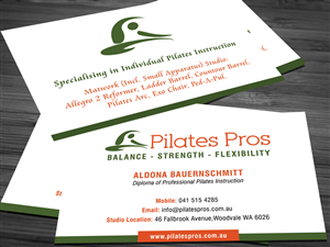 Design de Carte de Visite par Sarah Haroon pour Pilates Pros | Design : #3690103
