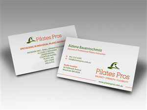 Business Card Design by HYPdesign for Pilates Pros | Design: #3720651