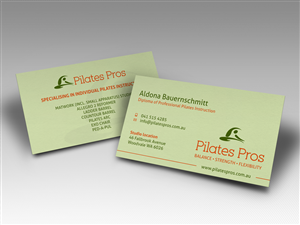 Business Card Design by HYPdesign for Pilates Pros | Design: #3720660