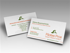 Business Card Design by HYPdesign for Pilates Pros | Design: #3721167