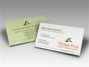 Business Card Design by HYPdesign for Pilates Pros | Design: #3721172