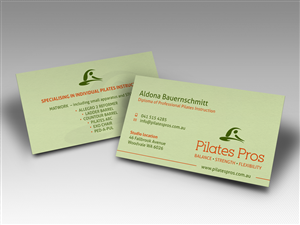 Pilates Pros Business Cards | Business Card Design by HYPdesign