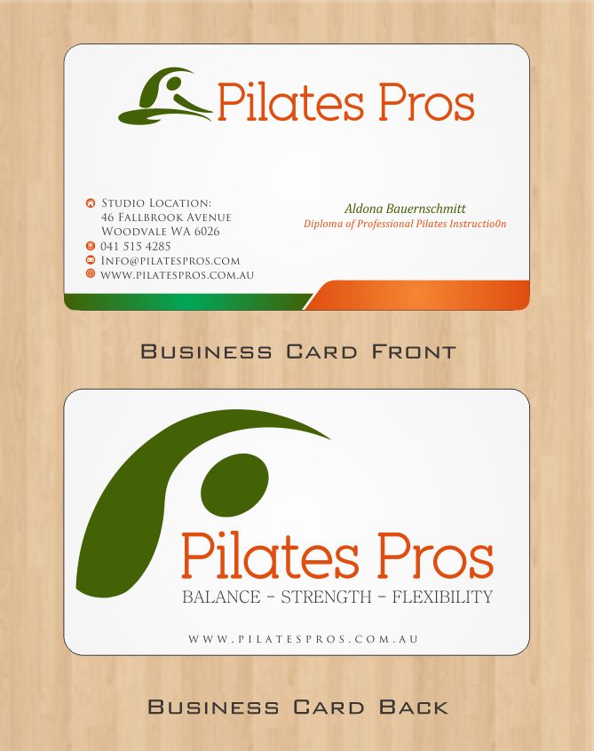 Visitenkarten-Design von Imagination für Pilates Pros | Design #3693935