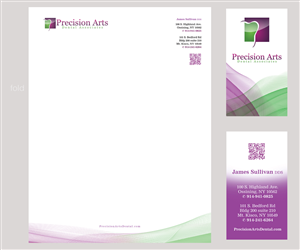 Letterhead Design by see why for Precision Arts Dental Associates | Design: #3746207