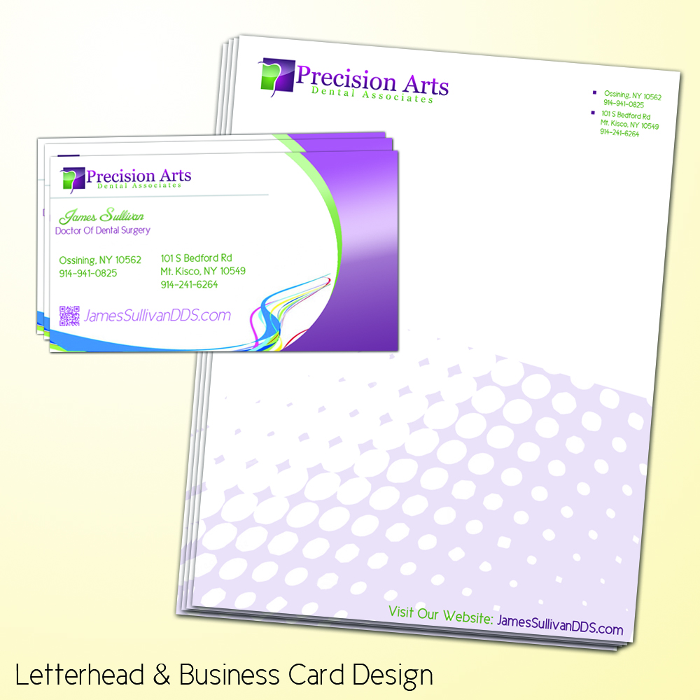 Letterhead Design by Professor P for Precision Arts Dental Associates | Design #3727232