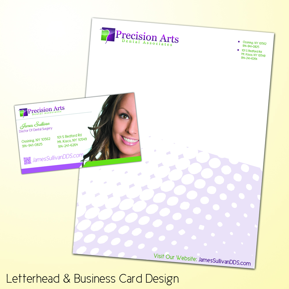 Letterhead Design by Professor P for Precision Arts Dental Associates | Design #3727263
