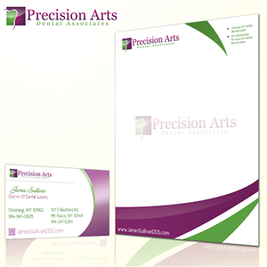 Letterhead Design by Professor P for Precision Arts Dental Associates | Design: #3741928