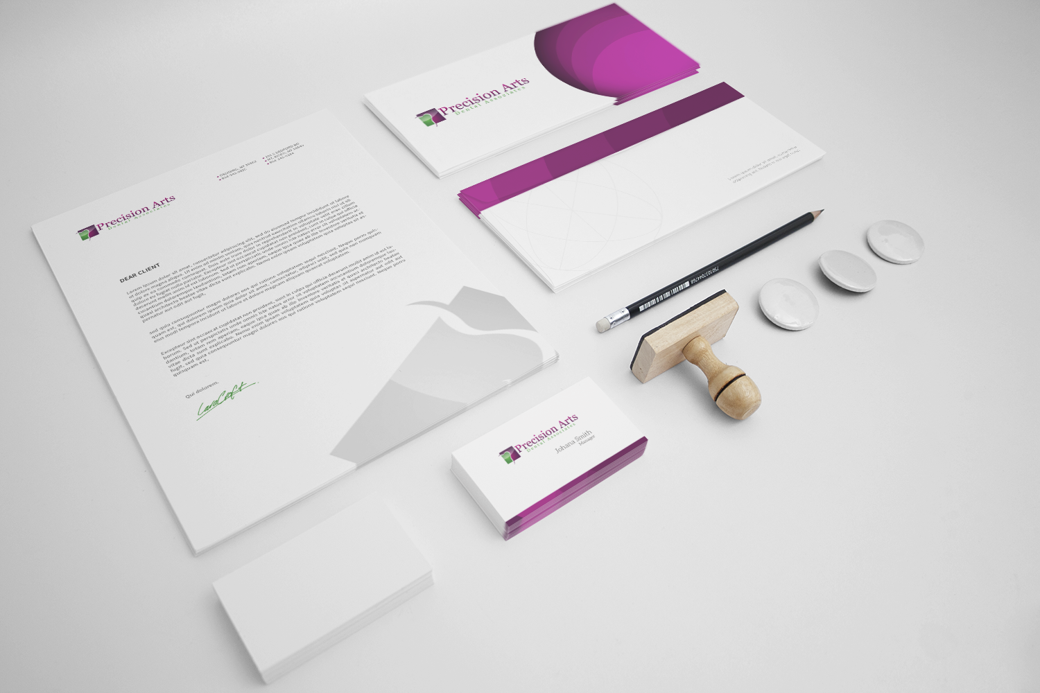 Letterhead Design by Attaf Othman for Precision Arts Dental Associates | Design #3690447