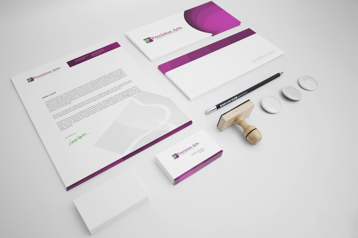 Letterhead Design by Attaf Othman for Precision Arts Dental Associates | Design #3694640