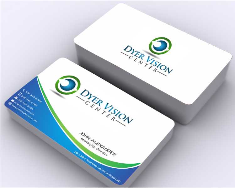 Visitenkarten-Design von AwsomeD für Dyer Vision Center | Design #3701128
