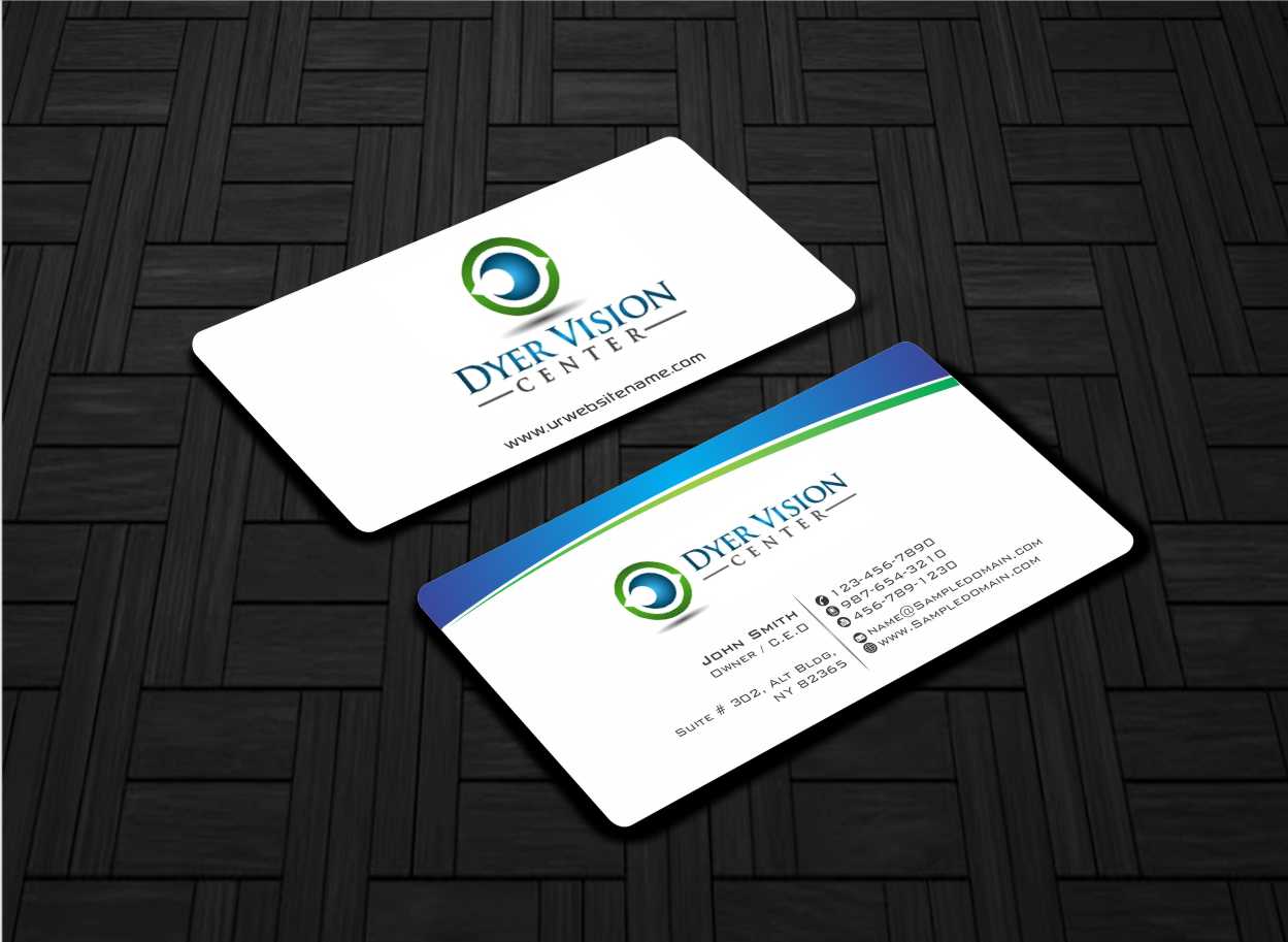 Business Card Design by AwsomeD for Dyer Vision Center | Design #3701140