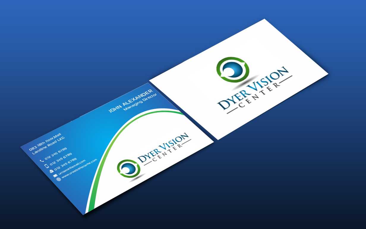 Business Card Design by AwsomeD for Dyer Vision Center | Design #3701147
